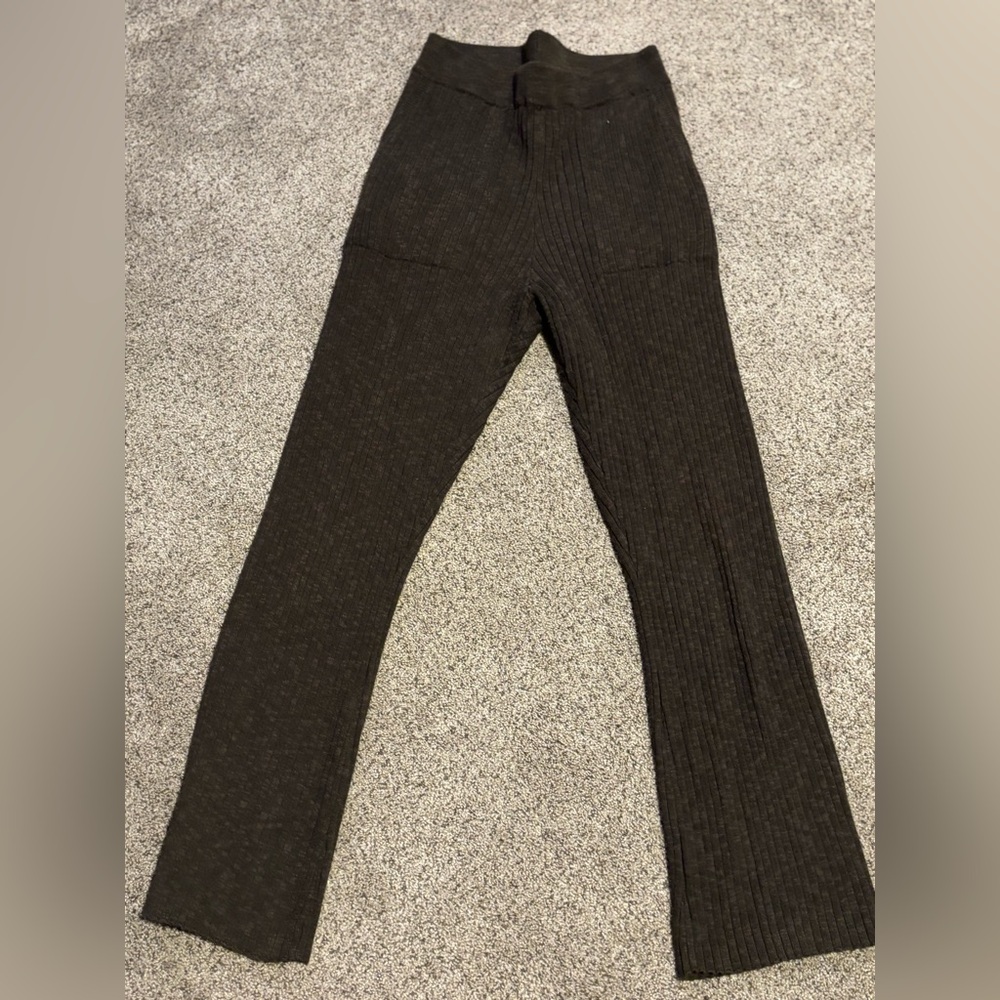 Mod Ref Dark Brown Ribbed Pants - image 1